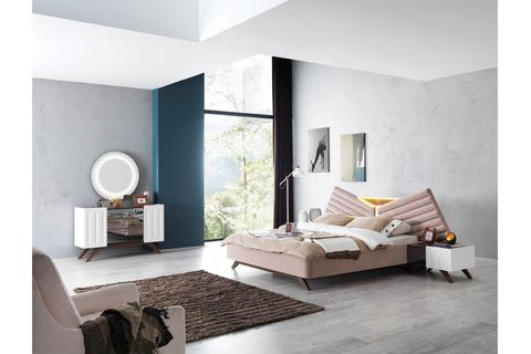 CAPRİS YATAK ODASI TAKIMI CEVİZ EKRU FİYATI - Vivense
