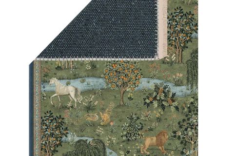 ORMAN MASALI BASKILI DOKUMA TABAN HALI, 308 YNG, 60X120 CM