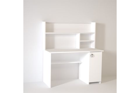 KALENDER DEKOR LUCAS BİLGİSAYAR VE ÇALIŞMA MASASI, BEYAZ, 120 CM, LC01