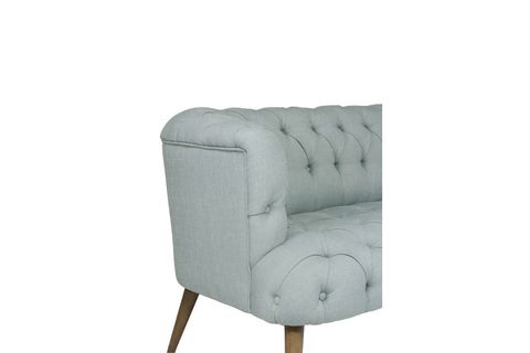WEST MONROE LOVESEAT İKİLİ KOLTUK, CEVİZ AYAK, İNDİGO MAVİ