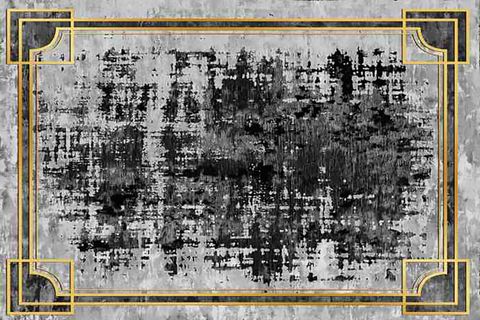 HALI VAGONU DİJİTAL BASKI HALI S-122, YIKANABİLİR, 100X300