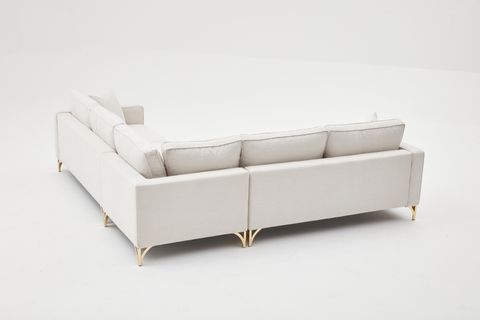 BERLİN SERİSİ KÖŞE KOLTUK, KREM GOLD