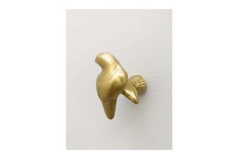 KUŞ ŞEKİL MODERN DUVAR DEKORU ASKILIK, GOLD