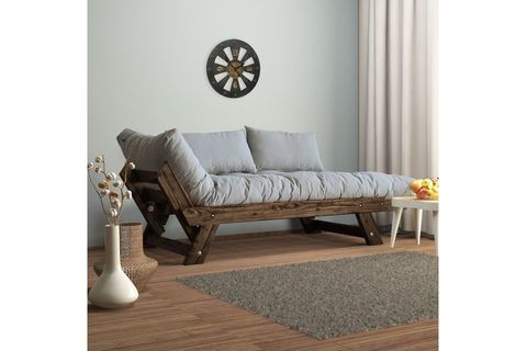 WOODESK ADALAR MASİF CEVİZ-KIRMIZI RENK 2Lİ KANEPE CPT8114-210