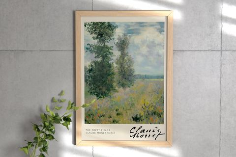 CLAUDE MONET IV ÜÇLÜ ÇERÇEVELİ TABLO