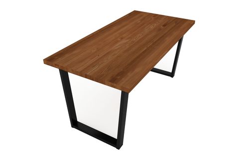 WOODESK ILGIN MASİF YEMEK MASASI, TİK, 120X70, CPT7217-120