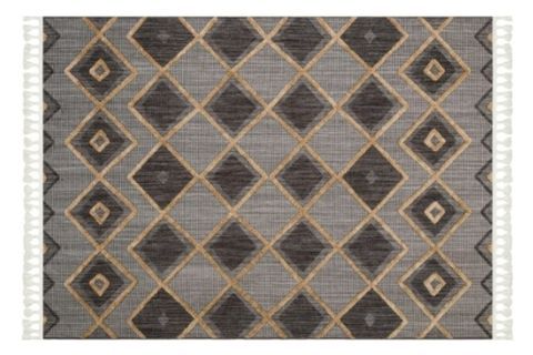 TÜRKMEN HALI BABYLON BB02 KABARTMALI SALON HALISI, ANTRASİT, 120X180