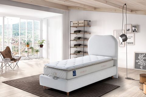 LUNA TREND BAZA VE BAŞLIK SETİ, KREM, 120X200