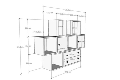 AYDIN KİTAPLIKLI RAF, PNR-DVR-1001