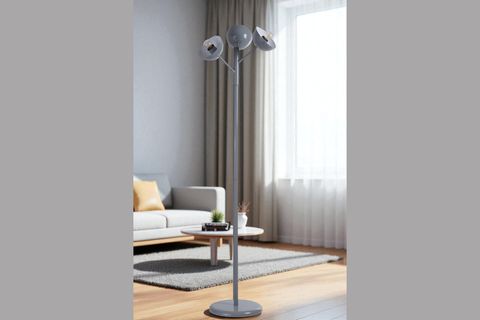 KÜRE GRİ LAMBADER, METAL BAŞLIKLI