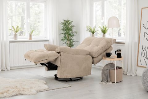 VIENNA ELEKTRİKLİ SALLANIR TV KOLTUĞU, KREM