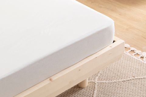 LUNA SİMPLY COLORS LASTİKLİ ÇARŞAF, EKRU, TEK KİŞİLİK