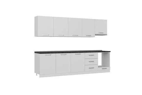 MİNAR BASİC 300 CM MUTFAK DOLABI BEYAZ 300-B12
