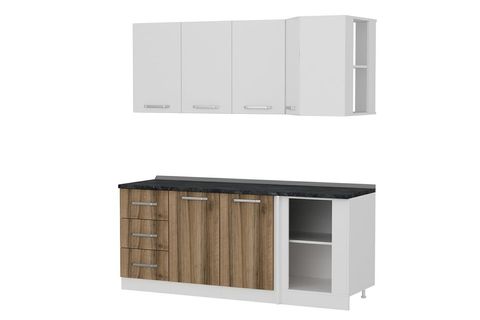 MİNAR 195CM KÖŞE MUTFAK DOLABI BEYAZ DORE K195D4