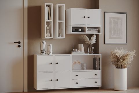 BK ÇOK AMAÇLI DOLAP, 6 KAPAK 4 ÇEKMECELİ, KBR