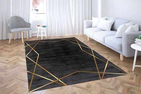 HALI VAGONU DİJİTAL BASKI HALI S-129, YIKANABİLİR, 80X300