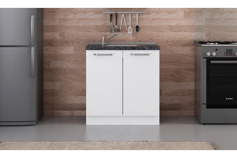 MİNAR 80 CM MUTFAK DOLABI BEYAZ 80-B1-ALT MODÜL