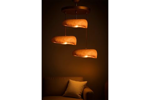 SEDRA HANDMADE ÜÇLÜ KARBON BETON AVİZE