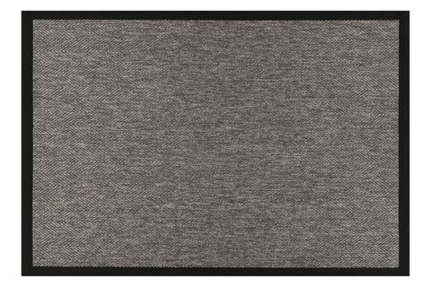 KOLAY TEMİZLENEN YIKANABİLİR BORDÜRLÜ SİSAL HALI, 80X150, GRİ