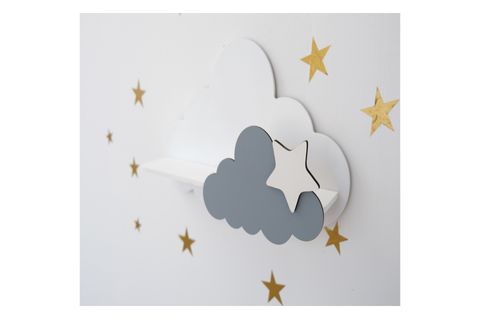 BULUT RAF BEYAZ GRİ BEYAZ, AHŞAP