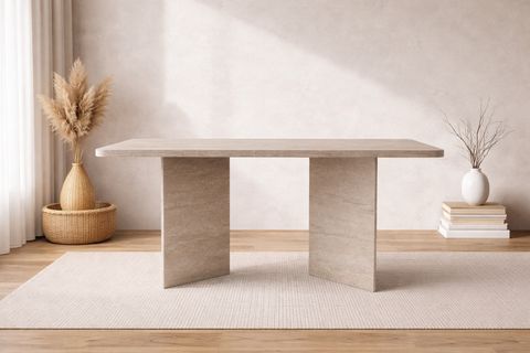 AVİSTA MASA, TRAVERTER, 180X90