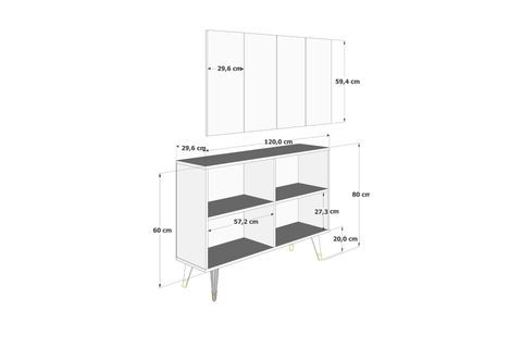 QUARTDD KONSOL,  ANTRASİT GÜMÜŞ RAMADA KULP
