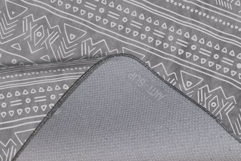 JUNGLE HALI BOHO İSKANDİNAV MODEL GRİ BEYAZ RENK DEKORATİF HALI 100X150