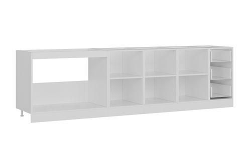 MİNAR 290 CM MUTFAK DOLABI BEYAZ DORE 290-D2-ALT MODÜL