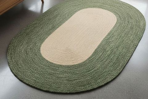 NOMA OVAL HALI, NATURAL YEŞİL, 80X150 CM