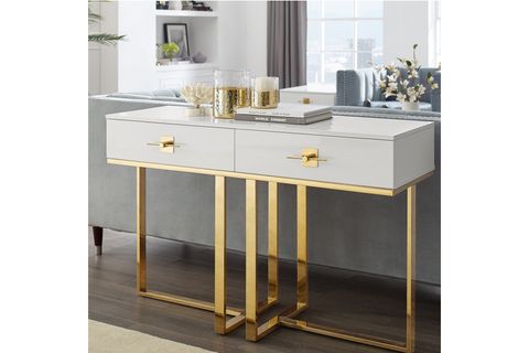 RİHANNA DRESUAR, GOLD BEYAZ