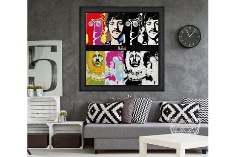 AHŞAP YAĞLI BOYA DOKULU TABLO, BEATLES