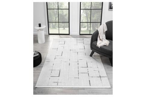 ASPENDOS AKRİLİK DOKUMA MAKİNE HALISI, 120X500, GRİ, 5118