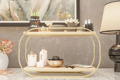BİNO ÇOK AMAÇLI MASAÜSTÜ BANYO VE TAKI ORGANİZERİ, AHŞAP