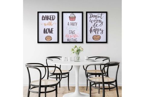 ÜÇLÜ CAKE ÇERÇEVELİ POSTER PANO SETİ 20X30