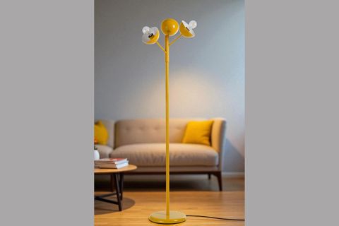 KÜRE SARI LAMBADER, METAL BAŞLIKLI