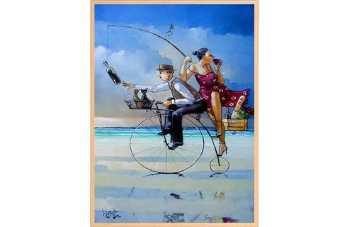 DERİN MAVİ PANO SET, 50X70