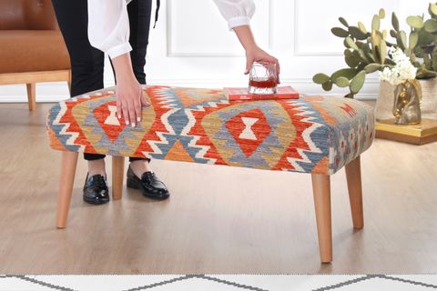 BESHİR KİLİM BENCH PUF, RUMİ