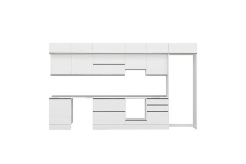 ALVİNKA 400X240 CM MUTFAK DOLABI, MB E80S60S60 1 ANTRASİT SUNTALAM
