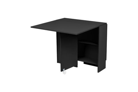 SİLVİA KATLANIR YEMEK MASASI, SİYAH, 140X80