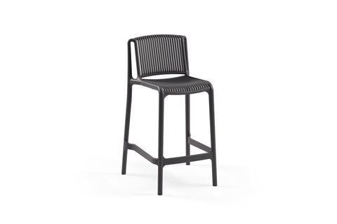 NES BAR SANDALYESİ, ANTRASİT, 75 CM DÖRTLÜ SET