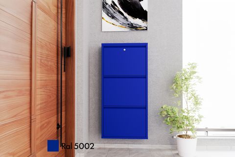 VEGA KİLİTLİ METAL AYAKKABILIK, LACİVERT, 3 KAPAKLI