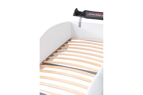 MERSO ARABALI FULL LEDLİ YATAK, BEYAZ, 90X190