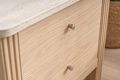 HAVEN KOMODİN, MEŞE TRAVERTEN, 2 ÇEKMECELİ