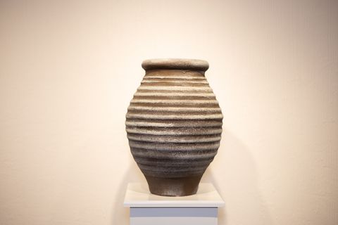 RİNA DOKULU TERRACOTTA VAZO