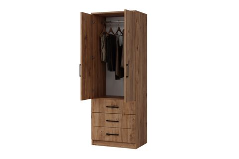 EASY GARDIROP, ATLANTİK ÇAM, 2 KAPILI 3 ÇEKMECELİ