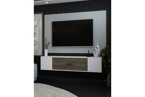 KODAKSCT DUVARA MONTAJ TV SEHPASI, BEYAZ CEVİZ