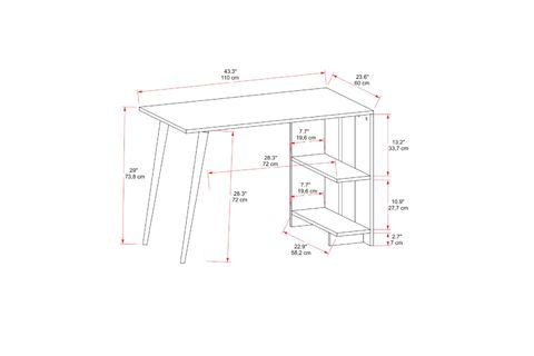 MARLA ÇALIŞMA MASASI, ATLANTİK ÇAM ANTRASİT