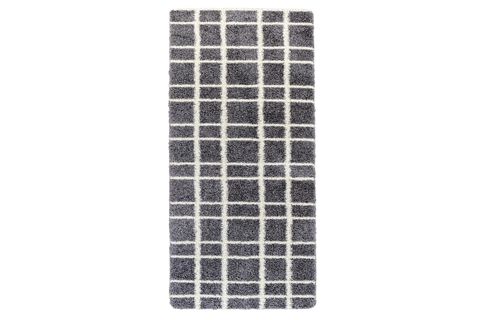 EUROBANO ROYAL KAYMAZ TABAN YIKANABİLİR SHAGGY YOLLUK HALI, GRİ, 100X400