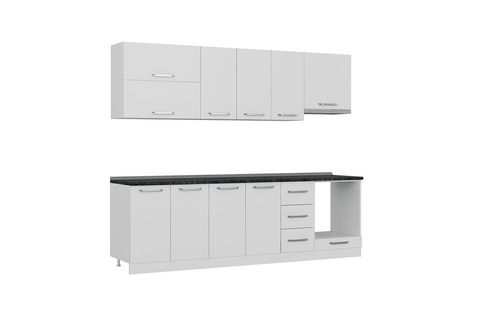 MİNAR MİREL 260 CM MUTFAK DOLABI BEYAZ 260-B5