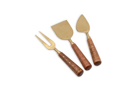 THE MİA WOOD PEYNİR SERVİS TAKIMI 3 PARÇA